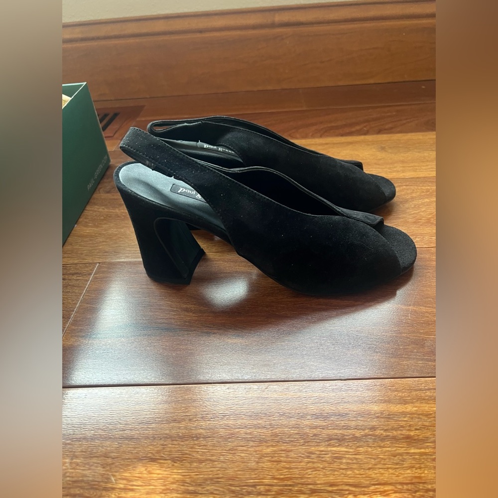 Paul Green Black Suede Riviera Pump - Picture 3 of 5